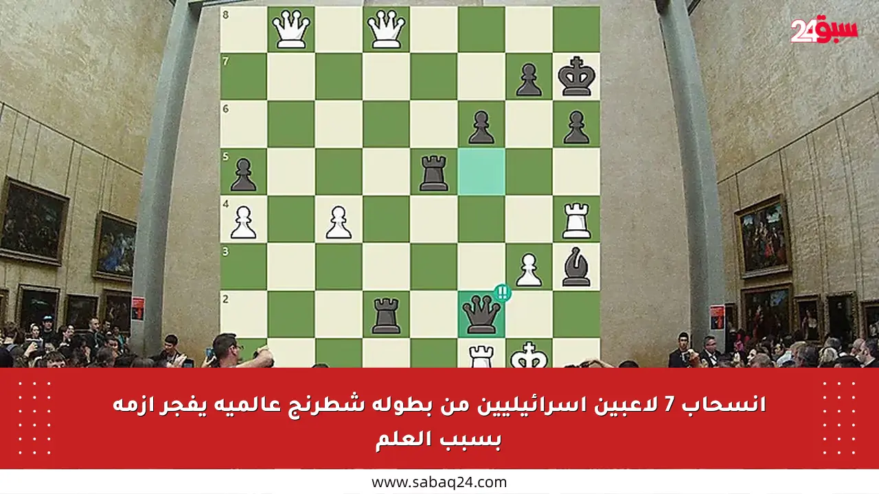 انسحاب 7 لاعبين إسرائيليين من بطولة شطرنج عالمية يفجر أزمة بسبب العلم